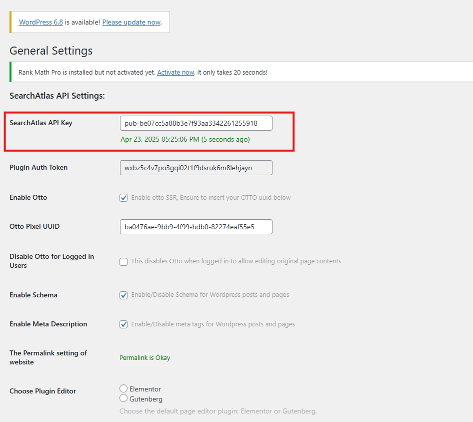 otto instalation wordpress step 3