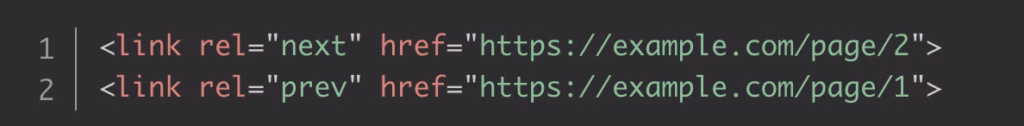 pagination in seo html code