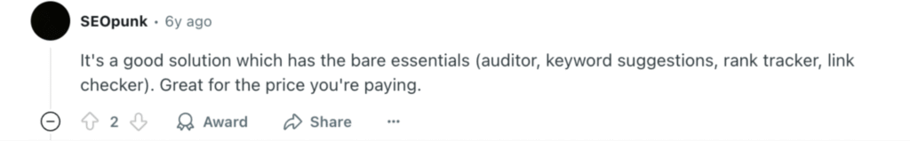 reddit review on serpstat