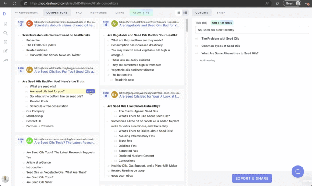 dashword features
