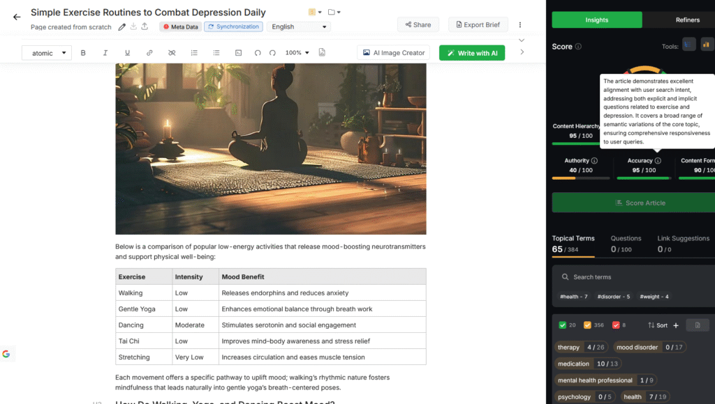 content genuis v3 editor