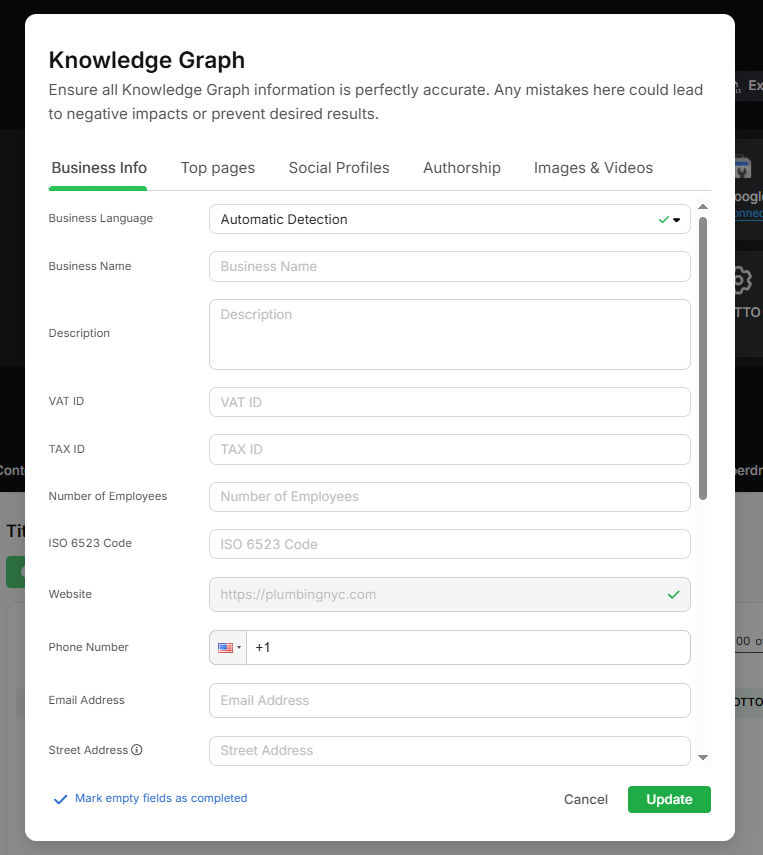 knowledge graph search atlas otto