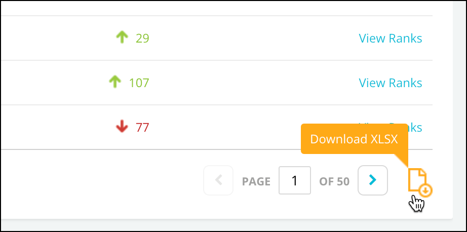 Conductor download table data