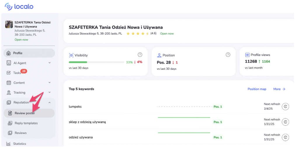 Google Review Poster Localo tool