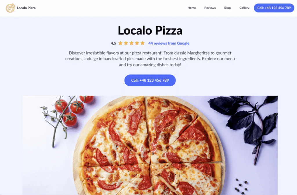 Localo Website Builder tool