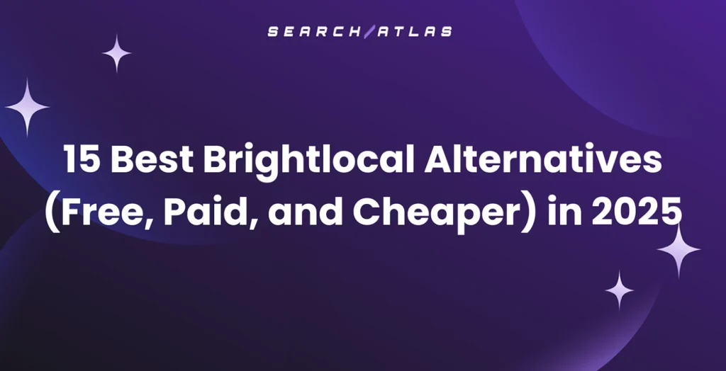 SEO tools like Brightlocal