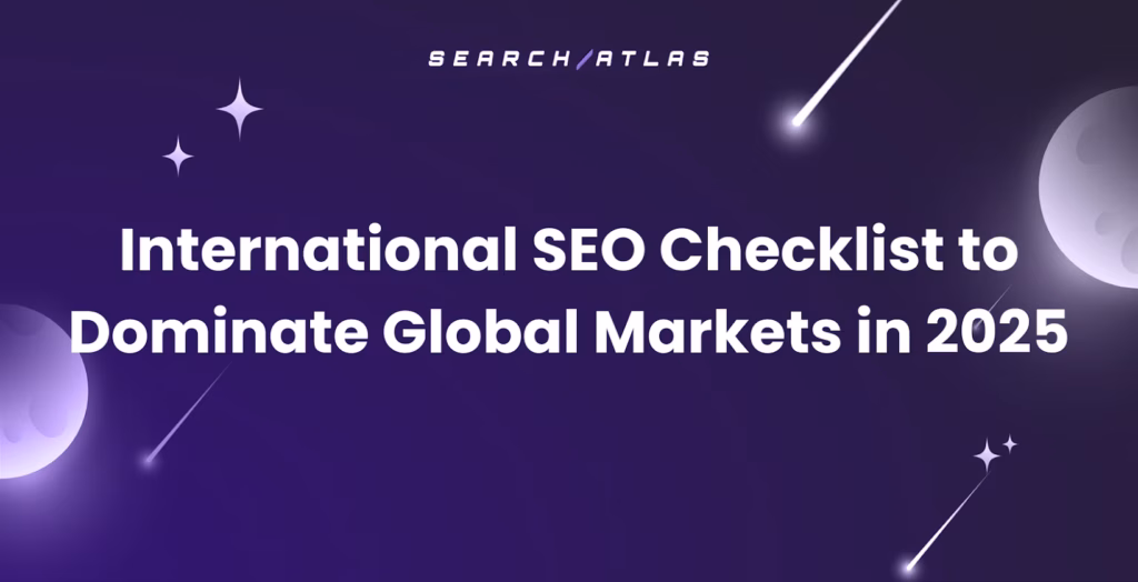 2025 international SEO checklist