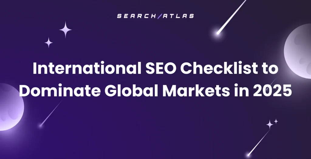 2025 international SEO checklist