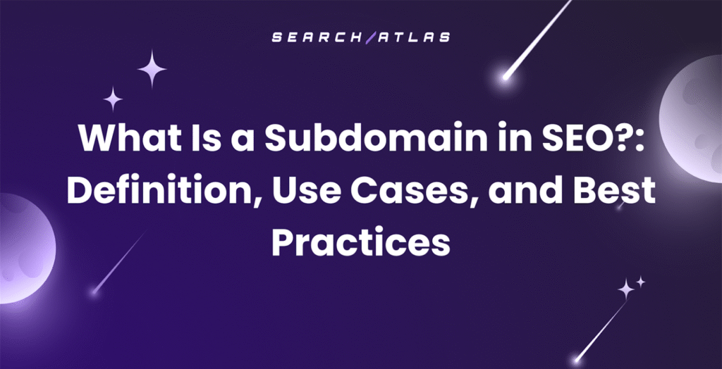 what are subdomains in SEO
