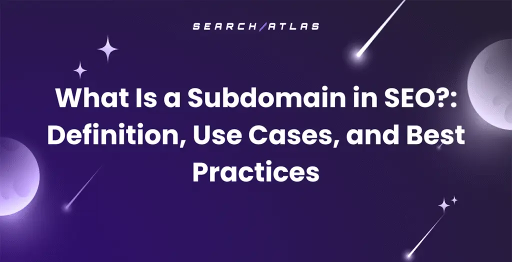 what are subdomains in SEO