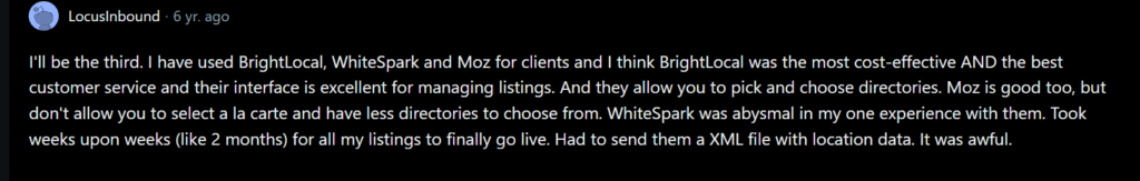 whitespark reddit comment 2