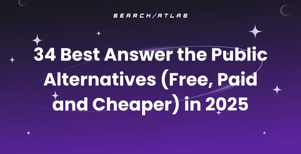 34 Best Answer the Public Alternatives (Free, Paid and Cheaper) in 2025