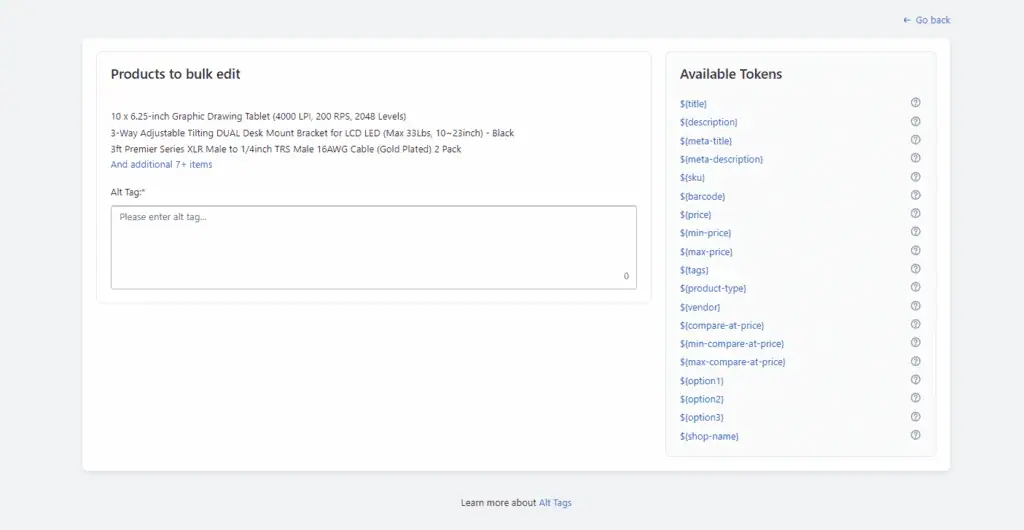 sherpas-smart seo alt tag edit