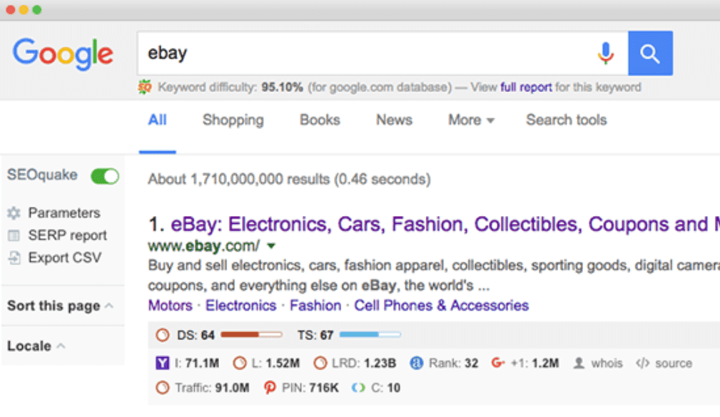 seoquake serp overlay