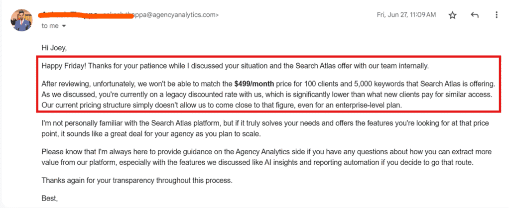Joey Randazzo SEO Growth Partners agencyanalytics proposal
