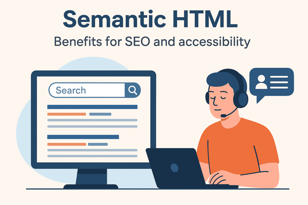 benefits of semantic HTML for SEO and accessibility