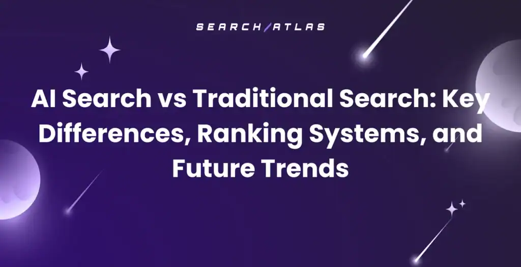 compare traditional and AI-search results rankings