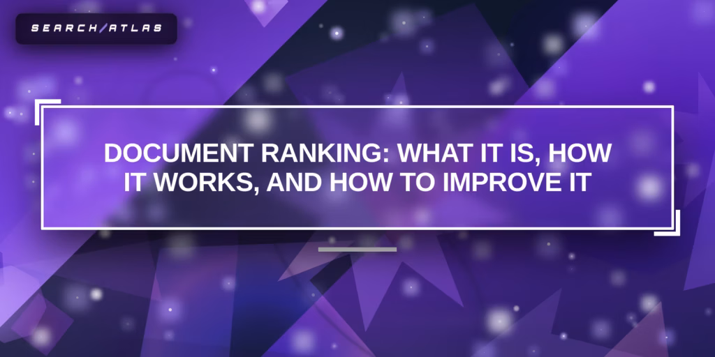 What is document ranking
