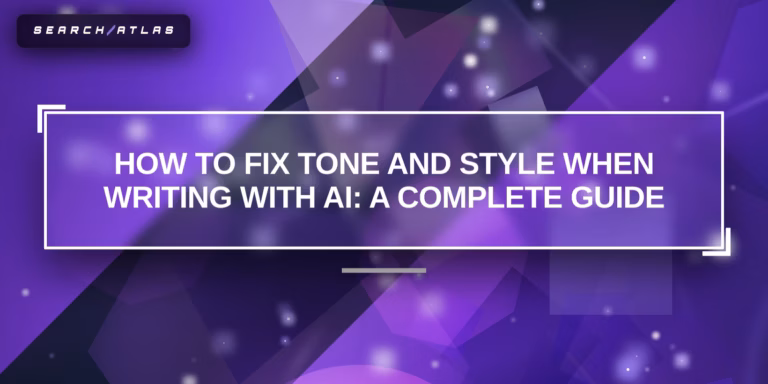 AI writing tone and style guide illustration