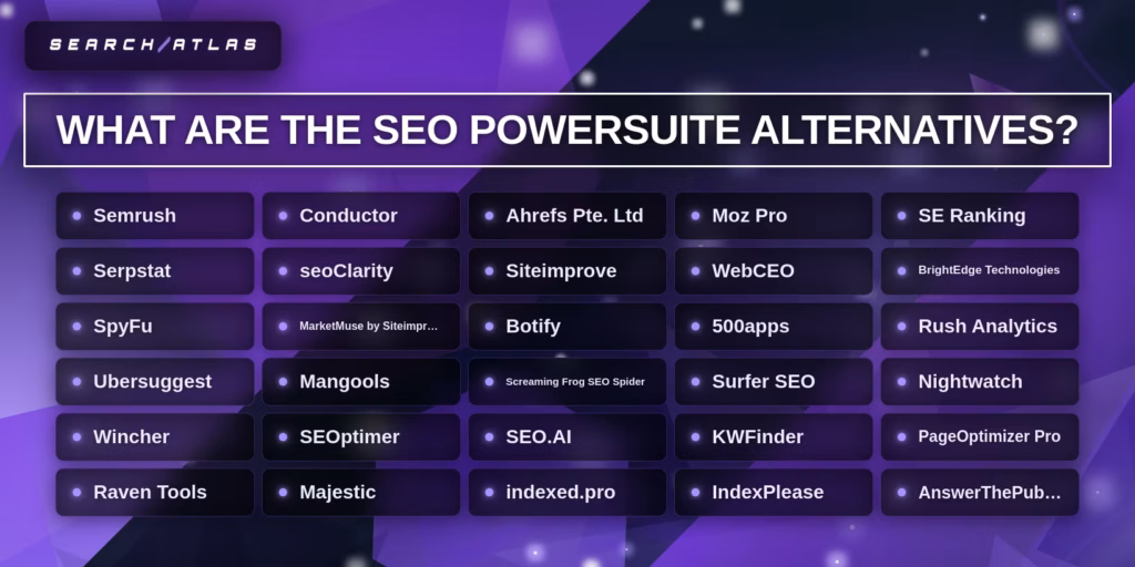 seo powersuite alternatives list