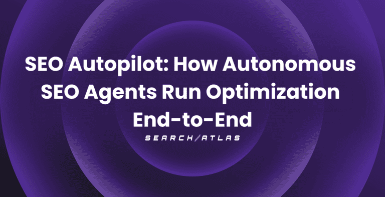 Illustration of autonomous SEO agents optimizing websites end-to-end.