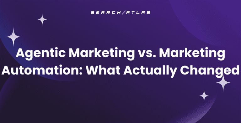 Search Atlas SEO tool showcasing marketing automation and analytics.