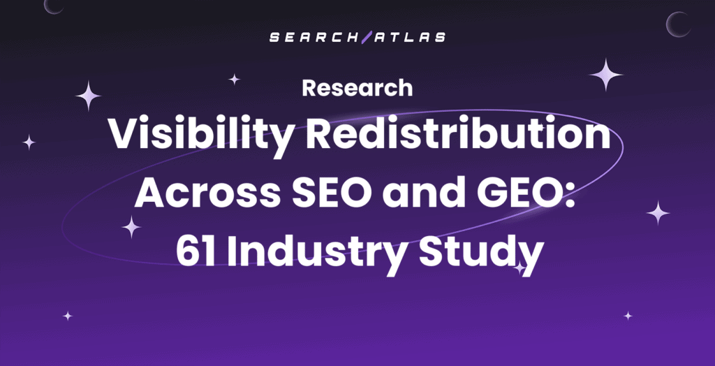 Search Atlas logo showcasing SEO visibility and industry research.