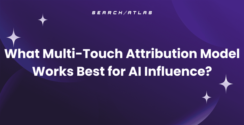 Multi-touch attribution model for AI influence in SEO and marketing strategies.