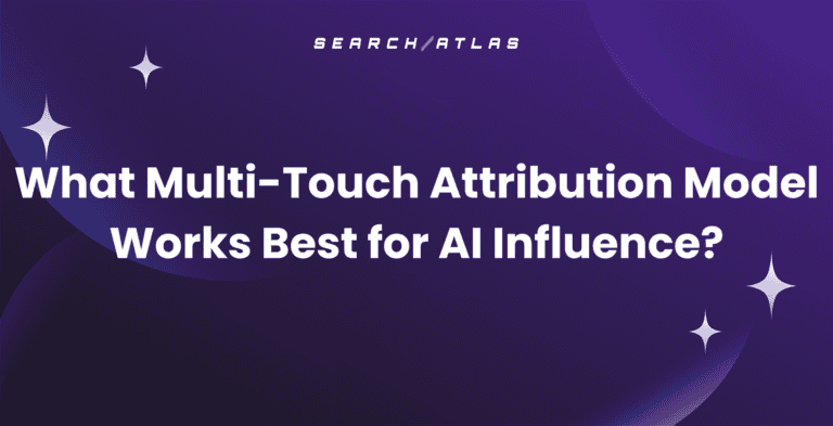 Multi-touch attribution model for AI influence in SEO and marketing strategies.