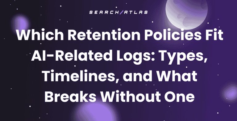 Overview of AI-related log retention policies, types, and troubleshooting.
