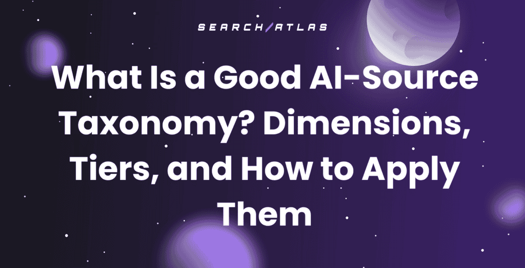 Overview of good AI-source taxonomy, dimensions, tiers, and application.